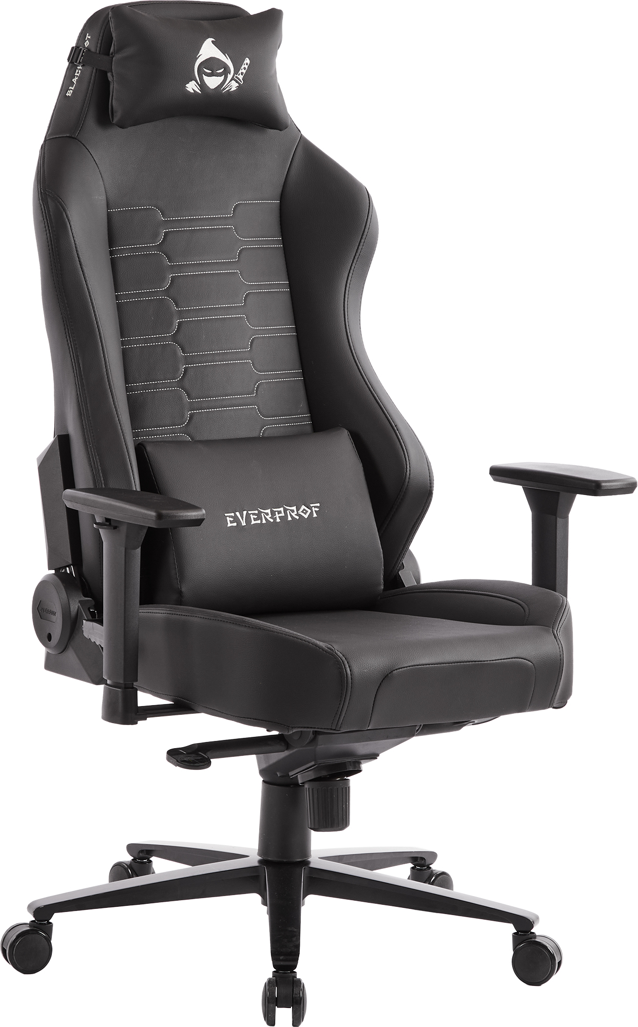 Геймерское кресло Everprof Blackshot (Блэкшот) Экокожа Черный