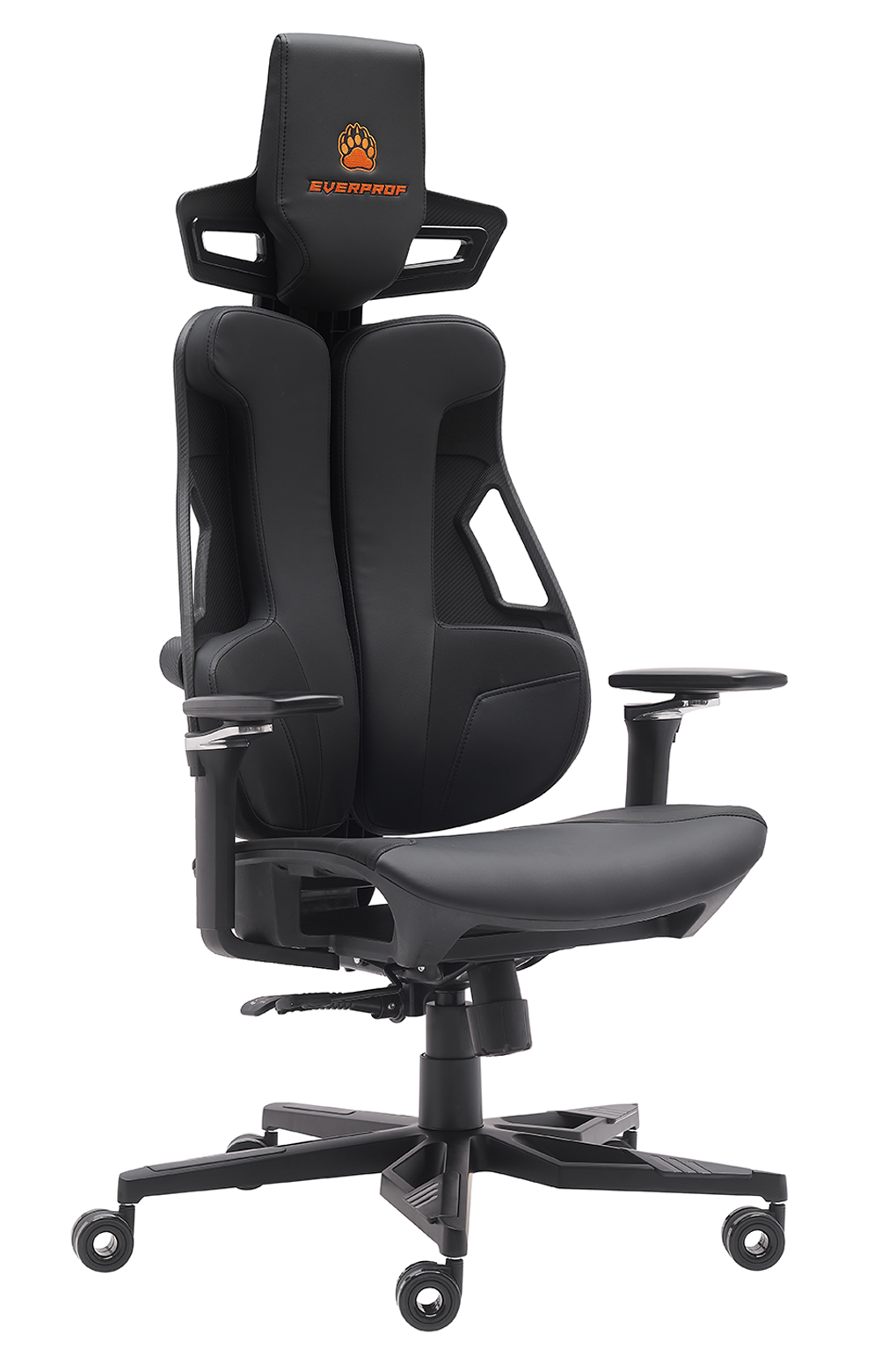 Геймерское кресло Everprof Serval (Сервал) X Экокожа Черный